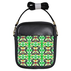 Modern Vintage Butterfly Geometric Girls Sling Bag