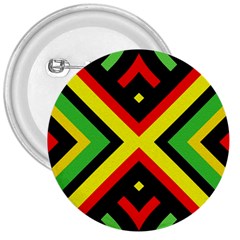 Reggae Vintage Geometric Vibrations 3  Buttons by beautyskulls