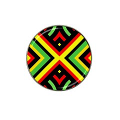 Reggae Vintage Geometric Vibrations Hat Clip Ball Marker (10 Pack)