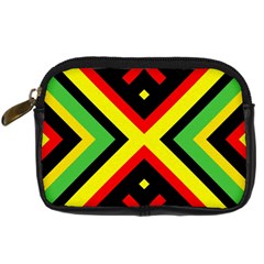 Reggae Vintage Geometric Vibrations Digital Camera Leather Case by beautyskulls