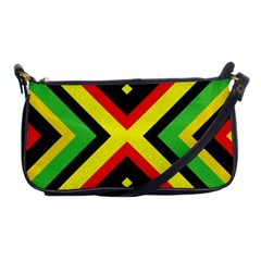 Reggae Vintage Geometric Vibrations Shoulder Clutch Bag by beautyskulls