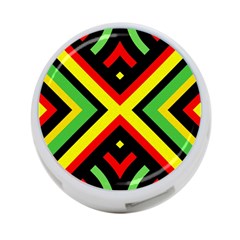 Reggae Vintage Geometric Vibrations 4-port Usb Hub (one Side) by beautyskulls