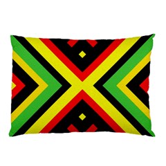 Reggae Vintage Geometric Vibrations Pillow Case (two Sides) by beautyskulls