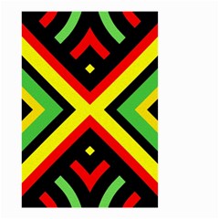 Reggae Vintage Geometric Vibrations Small Garden Flag (two Sides) by beautyskulls