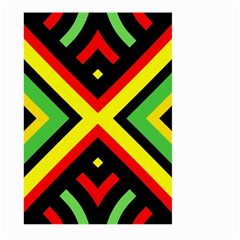 Reggae Vintage Geometric Vibrations Large Garden Flag (two Sides) by beautyskulls