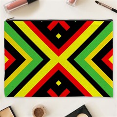 Reggae Vintage Geometric Vibrations Cosmetic Bag (xxxl)