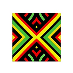 Reggae Vintage Geometric Vibrations Satin Bandana Scarf by beautyskulls