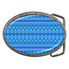 Stunning Luminous Blue Micropattern Magic Belt Buckles by beautyskulls