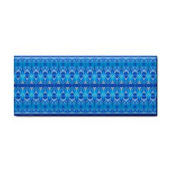 Stunning Luminous Blue Micropattern Magic Hand Towel by beautyskulls