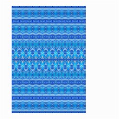 Stunning Luminous Blue Micropattern Magic Small Garden Flag (two Sides) by beautyskulls