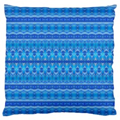 Stunning Luminous Blue Micropattern Magic Standard Flano Cushion Case (two Sides) by beautyskulls