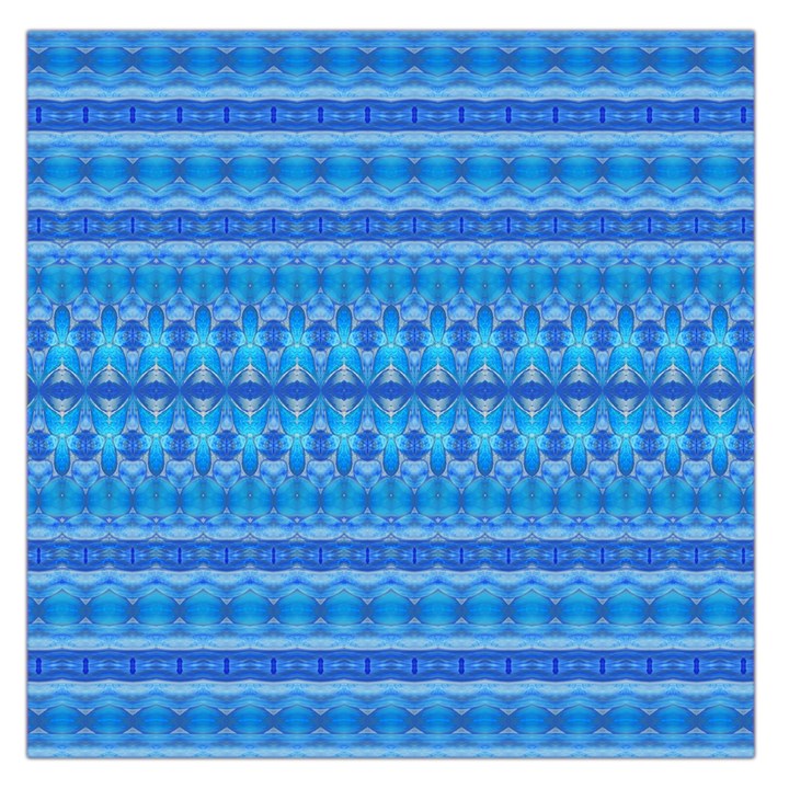 Stunning Luminous Blue Micropattern Magic Large Satin Scarf (Square)