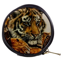 Tiger Cub  Mini Makeup Bag by ArtByThree