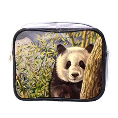 Panda Mini Toiletries Bag (one Side) by ArtByThree