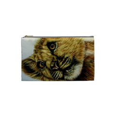 Lion Cub Cosmetic Bag (small) by ArtByThree