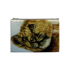 Lion Cub Cosmetic Bag (medium) by ArtByThree