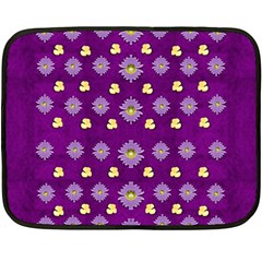 A Feel Of Flowers In Beautiful Air Fleece Blanket (mini) by pepitasart