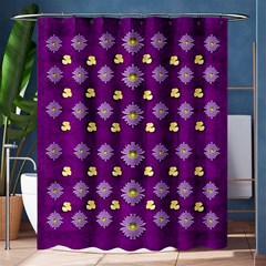 A Feel Of Flowers In Beautiful Air Shower Curtain 60  X 72  (medium)  by pepitasart