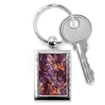 Colorful Rusty Abstract Print Key Chains (Rectangle)  Front