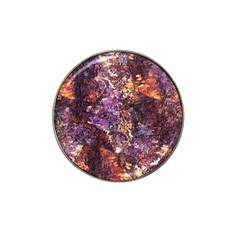 Colorful Rusty Abstract Print Hat Clip Ball Marker by dflcprintsclothing