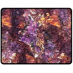 Colorful Rusty Abstract Print Fleece Blanket (medium)  by dflcprintsclothing