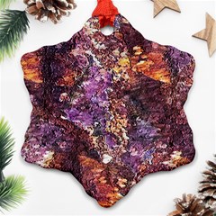 Colorful Rusty Abstract Print Ornament (snowflake) by dflcprintsclothing