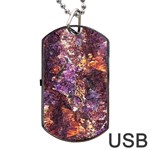 Colorful Rusty Abstract Print Dog Tag USB Flash (Two Sides) Front