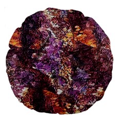 Colorful Rusty Abstract Print Large 18  Premium Round Cushions by dflcprintsclothing