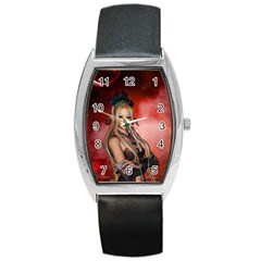 Wonderful Mythical Fairy Barrel Style Metal Watch