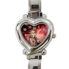 Wonderful Mythical Fairy Heart Italian Charm Watch