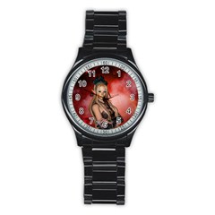 Wonderful Mythical Fairy Stainless Steel Round Watch