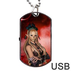 Wonderful Mythical Fairy Dog Tag USB Flash (Two Sides)