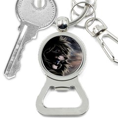 Angry Lion Digital Art Hd Bottle Opener Key Chains by Sudhe