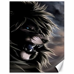 Angry Lion Digital Art Hd Canvas 18  X 24  by Sudhe