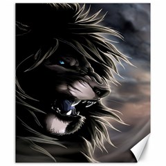 Angry Lion Digital Art Hd Canvas 20  X 24  by Sudhe