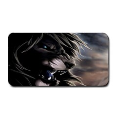 Angry Lion Digital Art Hd Medium Bar Mats by Sudhe