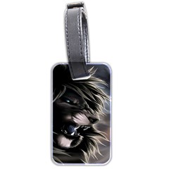 Angry Lion Digital Art Hd Luggage Tags (two Sides) by Sudhe