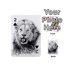 Lion Wildlife Art And Illustration Pencil Playing Cards 54 (mini)