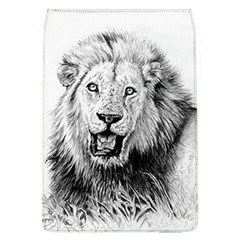 Lion Wildlife Art And Illustration Pencil Removable Flap Cover (l) by Sudhe