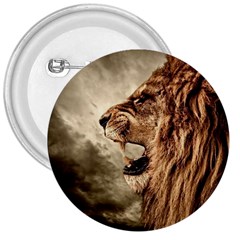 Roaring Lion 3  Buttons by Sudhe