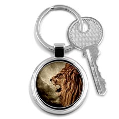 Roaring Lion Key Chains (round)  by Sudhe