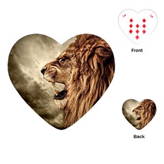 Roaring Lion Playing Cards (heart) by Sudhe