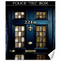 Tardis Sherlock Holmes 221b Canvas 20  X 24  by Sudhe