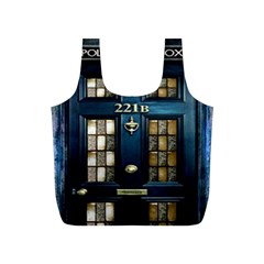 Tardis Sherlock Holmes 221b Full Print Recycle Bag (s) by Sudhe