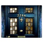 Tardis Sherlock Holmes 221b Double Sided Flano Blanket (Medium)  60 x50  Blanket Back