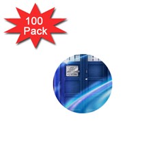 Tardis Space 1  Mini Buttons (100 Pack)  by Sudhe