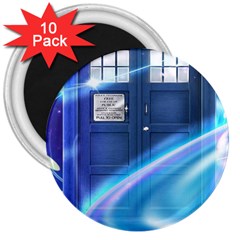 Tardis Space 3  Magnets (10 Pack)  by Sudhe