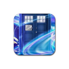 Tardis Space Rubber Coaster (square) 