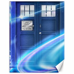 Tardis Space Canvas 12  X 16  by Sudhe