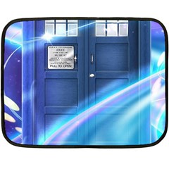 Tardis Space Double Sided Fleece Blanket (mini) 